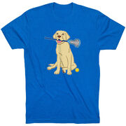Girls Lacrosse Short Sleeve T-Shirt - Chase The Lax Dog