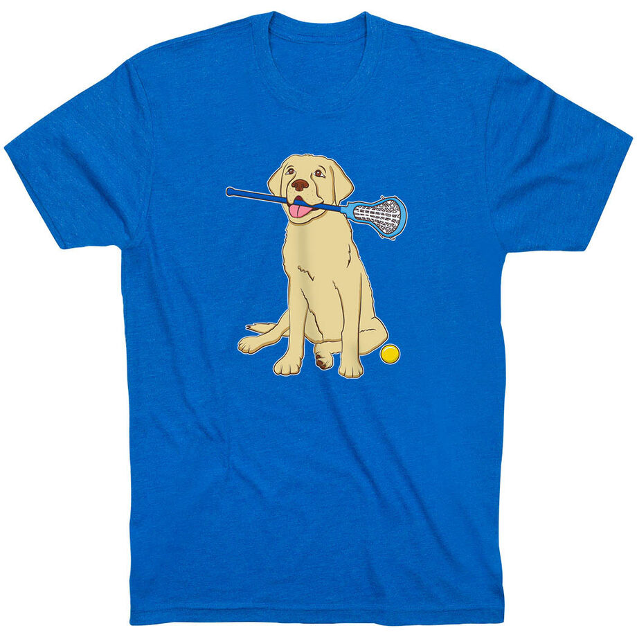 Girls Lacrosse Short Sleeve T-Shirt - Chase The Lax Dog