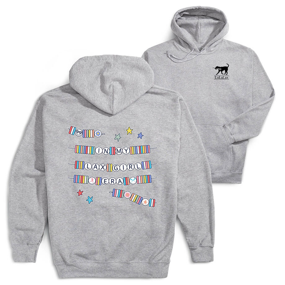 Girls Lacrosse Hooded Sweatshirt - In My Lax Girl Era (Back Design)
