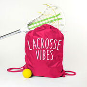 Girls Lacrosse Drawstring Backpack - Lacrosse Vibes