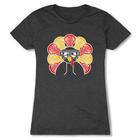 Girls Lacrosse Women's Everyday Tee - Goofy Turkey Player