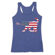 Girls Lacrosse Women's Everyday Tank Top - Patriotic LuLa The Lax Dog