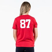 Girls Lacrosse T-Shirt Short Sleeve - Free To Lax And Sparkle