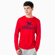 Lacrosse Long Sleeve Performance Tee - Just Chillax'n