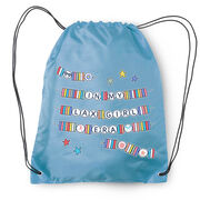 Girls Lacrosse Drawstring Backpack - In My Lax Girl Era