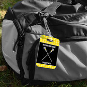 Girls Lacrosse Bag/Luggage Tag - Personalized Team Crossed Sticks