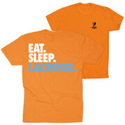 Lacrosse Short Sleeve T-Shirt - Eat. Sleep. Lacrosse. (Back Design)