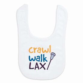Lacrosse Baby Bib - Crawl Walk Lacrosse
