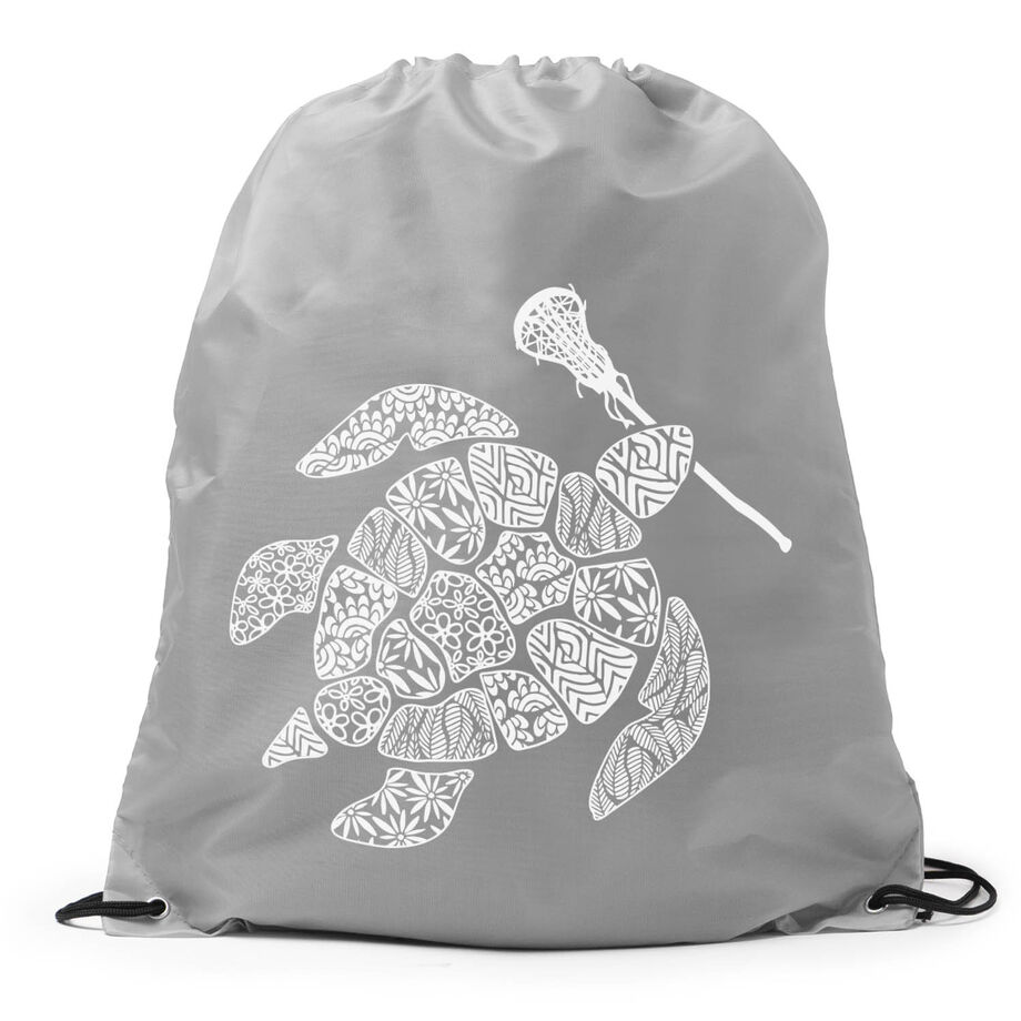 Girls Lacrosse Drawstring Backpack - Lax Turtle