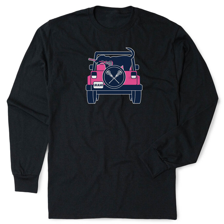Girls Lacrosse Tshirt Long Sleeve - Lax Cruiser - Personalization Image
