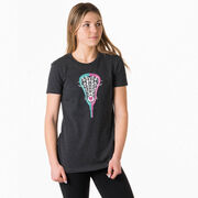 Girls Lacrosse Women's Everyday Tee - Lacrosse Stick Heart