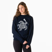 Girls Lacrosse Crewneck Sweatshirt - Lax Turtle