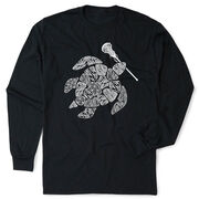 Girls Lacrosse Tshirt Long Sleeve - Lax Turtle
