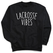 Girls Lacrosse Crewneck Sweatshirt - Lacrosse Vibes