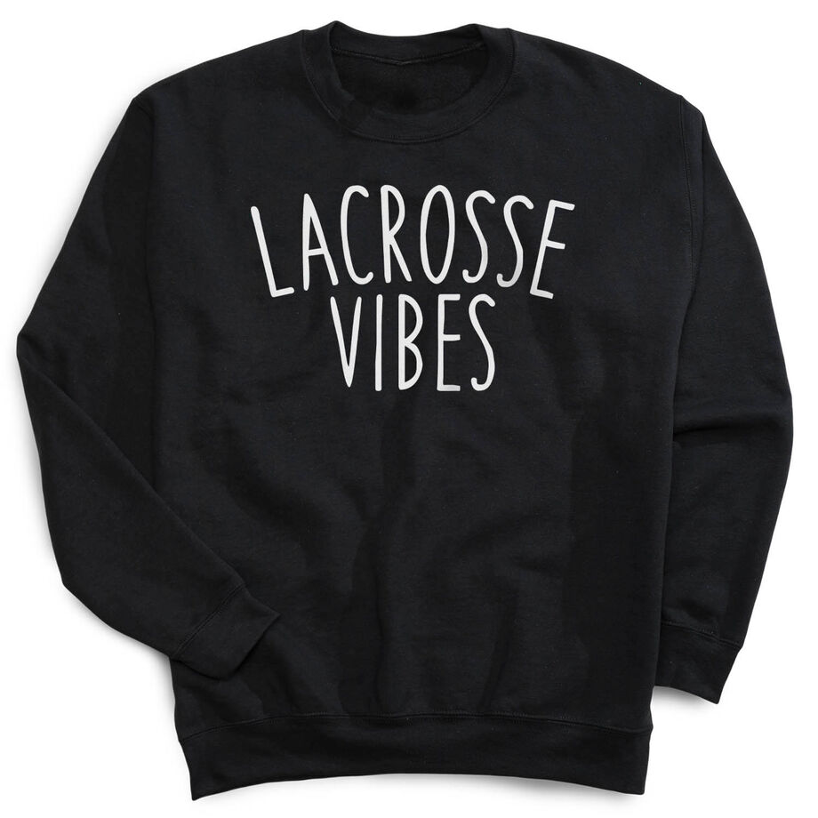 Girls Lacrosse Crewneck Sweatshirt - Lacrosse Vibes