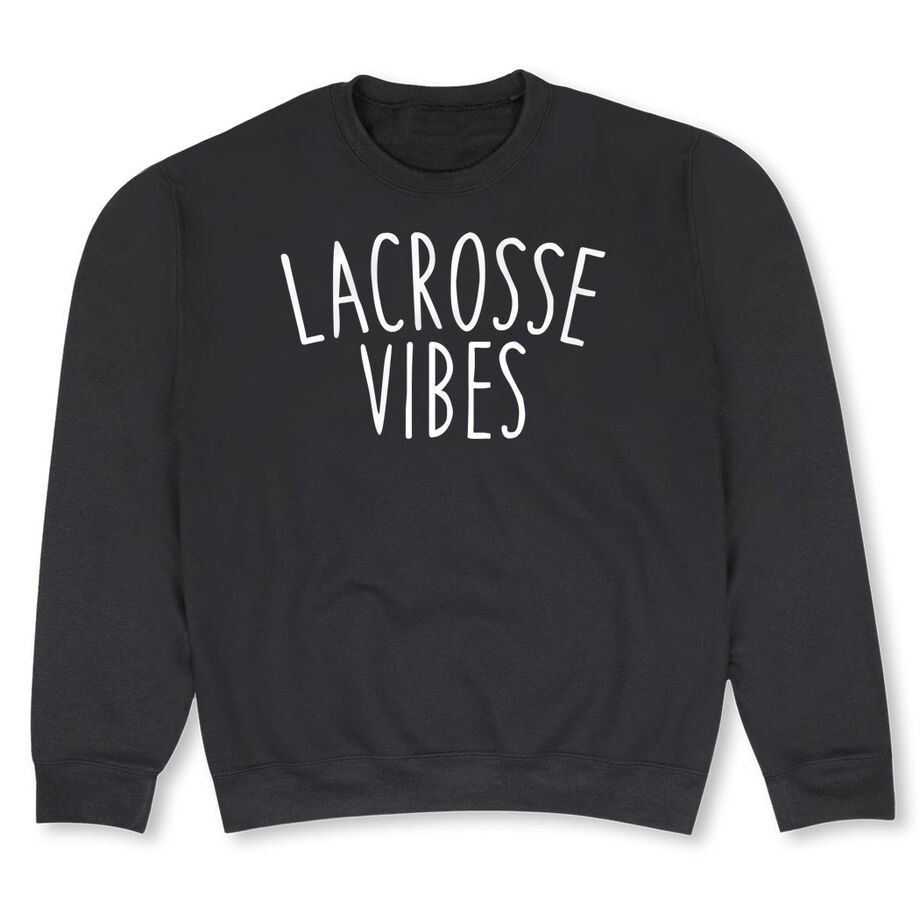 Girls Lacrosse Crewneck Sweatshirt - Lacrosse Vibes