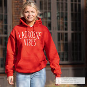 Girls Lacrosse Hooded Sweatshirt - Lacrosse Vibes