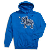 Girls Lacrosse Hooded Sweatshirt - Lax Elephant