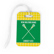 Girls Lacrosse Bag/Luggage Tag - Personalized Team Crossed Sticks