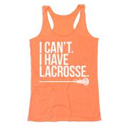Girls Lacrosse Women's Everyday Tank Top - I Can't. I Have Lacrosse