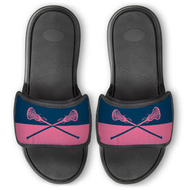 Girls Lacrosse Repwell&reg; Slide Sandals - Colorblock Sticks