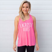 Girls Lacrosse Flowy Racerback Tank Top - Lacrosse Vibes