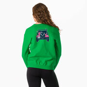 Girls Lacrosse Crewneck Sweatshirt - Lax Cruiser (Back Design)