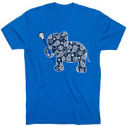 Girls Lacrosse Tshirt Short Sleeve Lax Elephant
