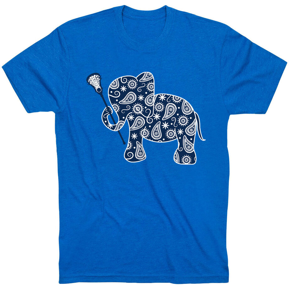 Girls Lacrosse Tshirt Short Sleeve Lax Elephant