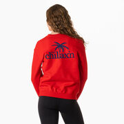 Lacrosse Crewneck Sweatshirt - Just Chillax'n (Back Design)