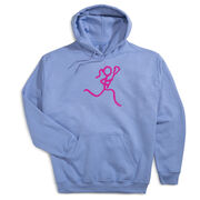 Girls Lacrosse Hooded Sweatshirt - Neon Lax Girl