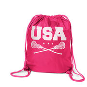 Girls Lacrosse Drawstring Backpack - USA Girls Lacrosse