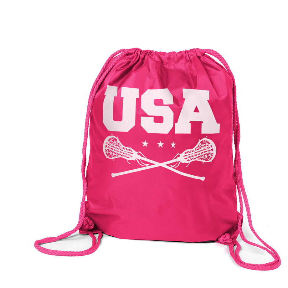 Girls Lacrosse Drawstring Backpack - USA Girls Lacrosse