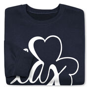 Girls Lacrosse Crewneck Sweatshirt - Lax Shamrock