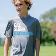 Lacrosse Short Sleeve Performance Tee - Eat. Sleep. Lacrosse.