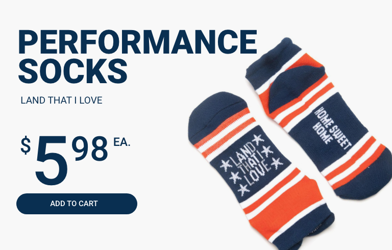 Socrates Woven Performance Sock - Land that I Love