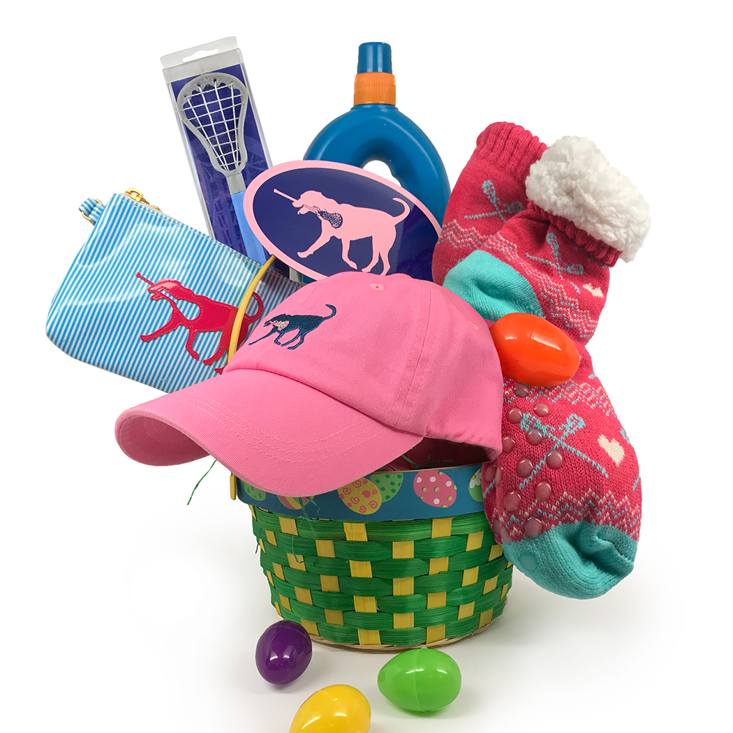 LLL Girls Laccrosse Lax Dog Easter Basket