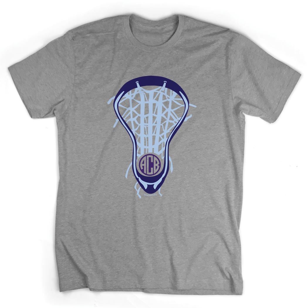 Lacrosse TShirt Short Sleeve Lax is Life with Monogram Lacrosse T