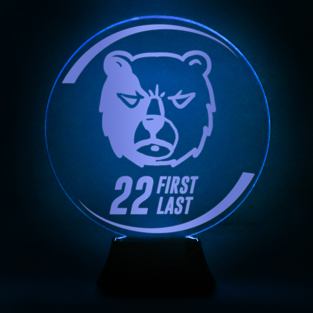 acrylic led lamp personalized