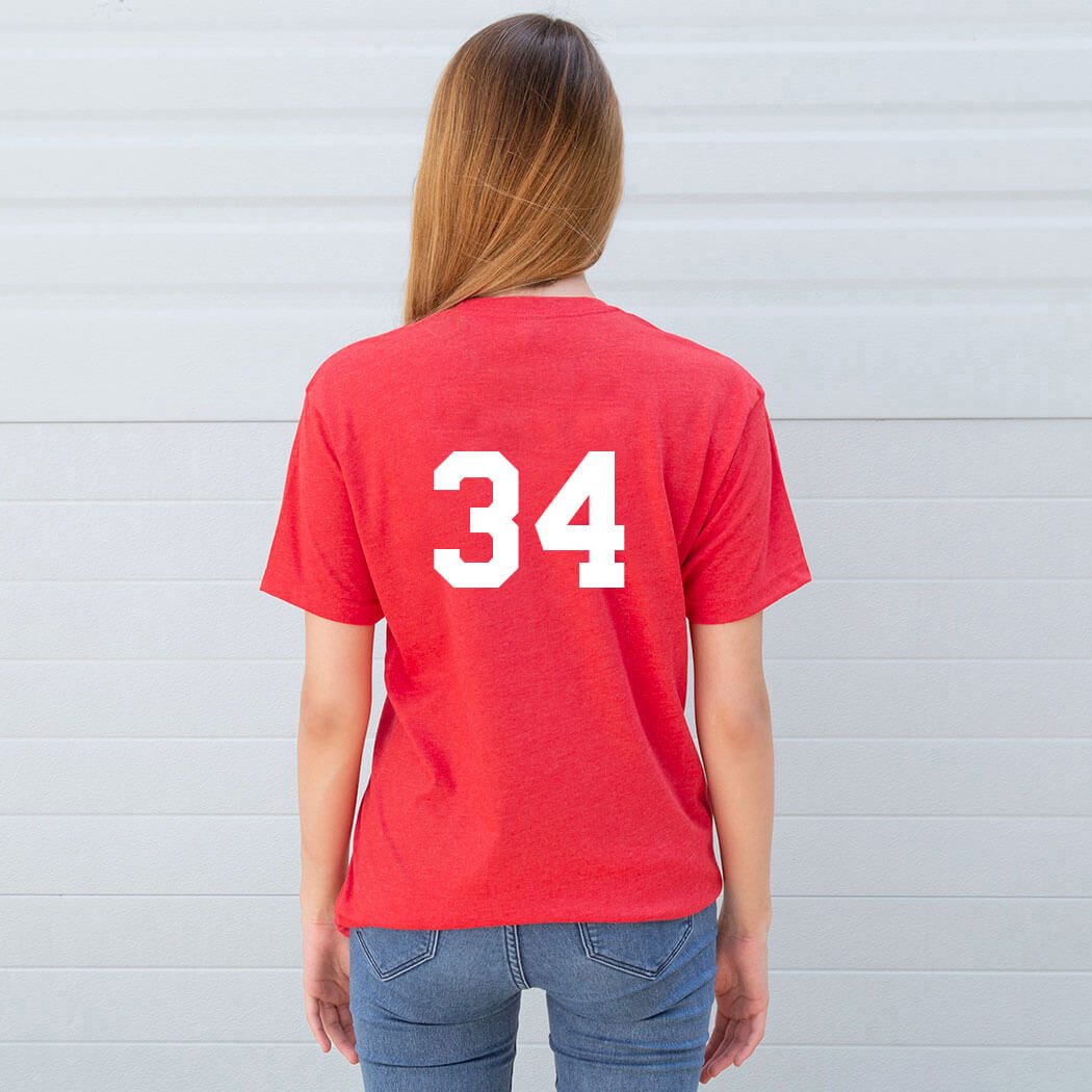 Girls Lacrosse Tshirt Short Sleeve Lax Elephant - Personalization Image