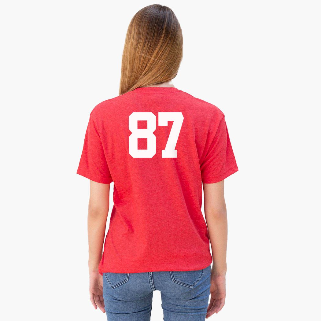 Girls Lacrosse Short Sleeve T-Shirt - My Goal Is To Deny Yours Goalie - Personalization Image