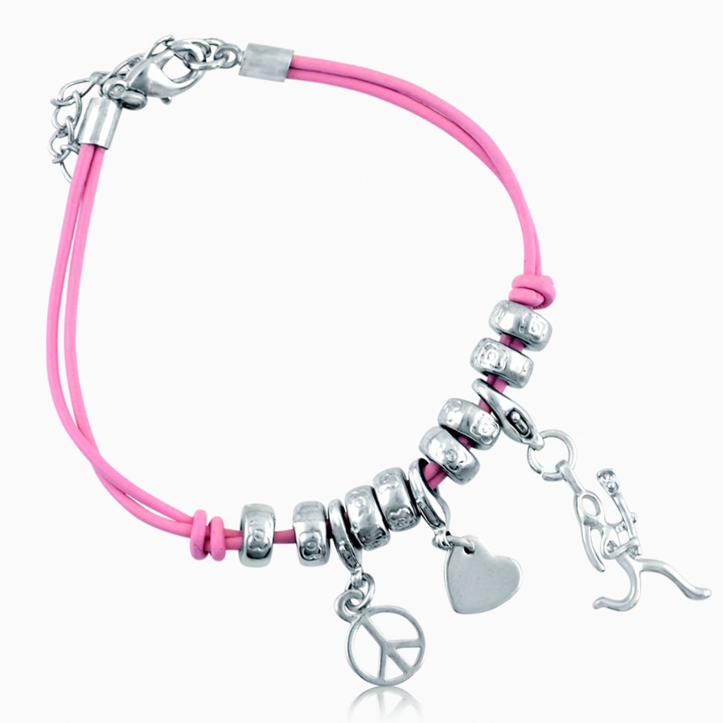 girls silver charm bracelet