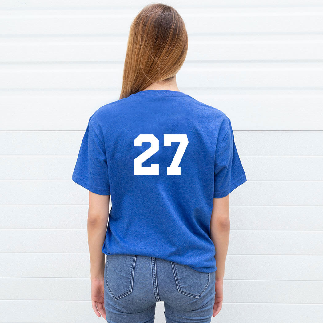 Girls Lacrosse T-Shirt Short Sleeve - USA Girls Lacrosse - Personalization Image
