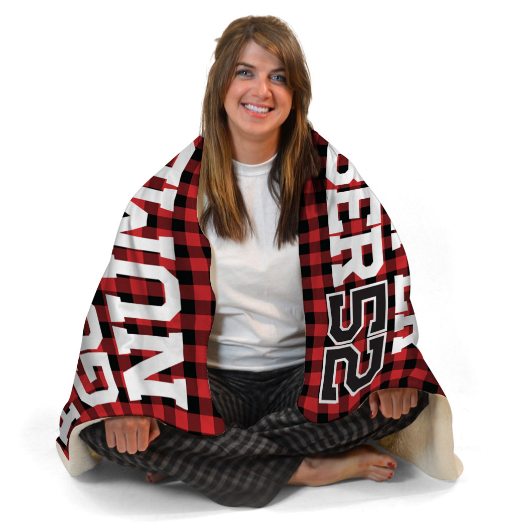 Girls Lacrosse Sherpa Fleece Blanket - Personalized ...
