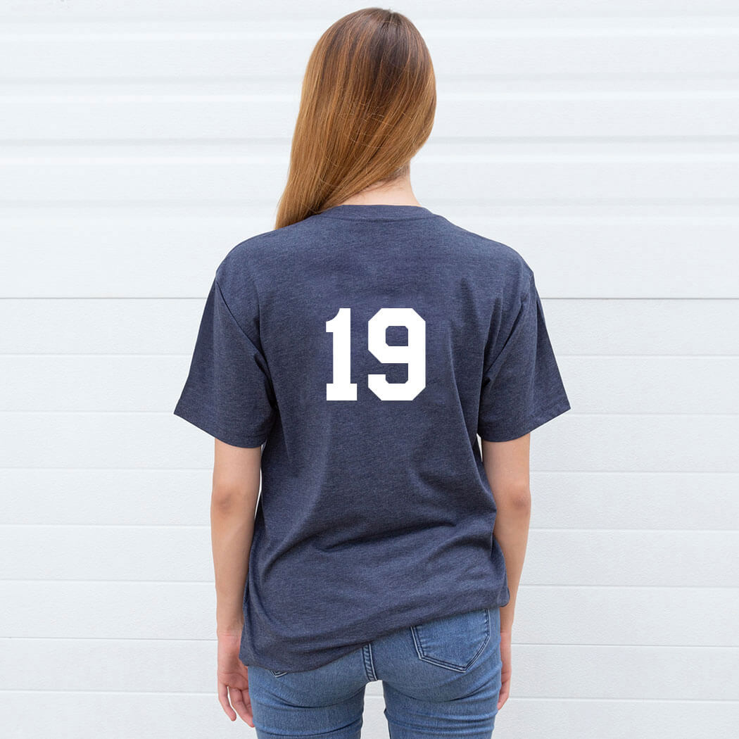 Girls Lacrosse Short Sleeve T-Shirt - Crossed Girls Sticks - Personalization Image