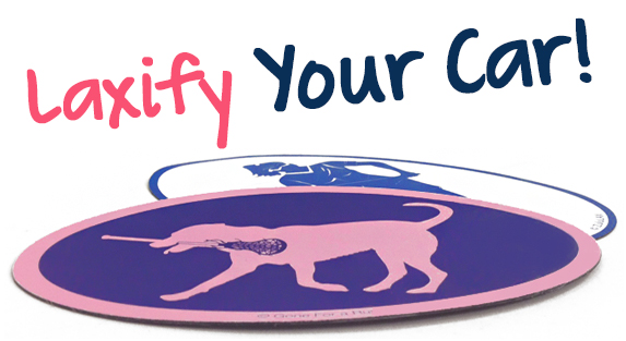 Girls Lacrosse Car Magnets