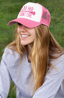 Lax Hair Don't Care Trucker Hat