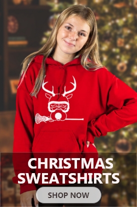 Shop Girls Lacrosse Christmas Sweatshirts