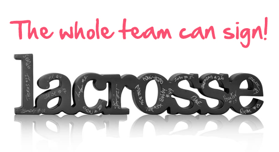 Girls Lacrosse Decorative Wood Words