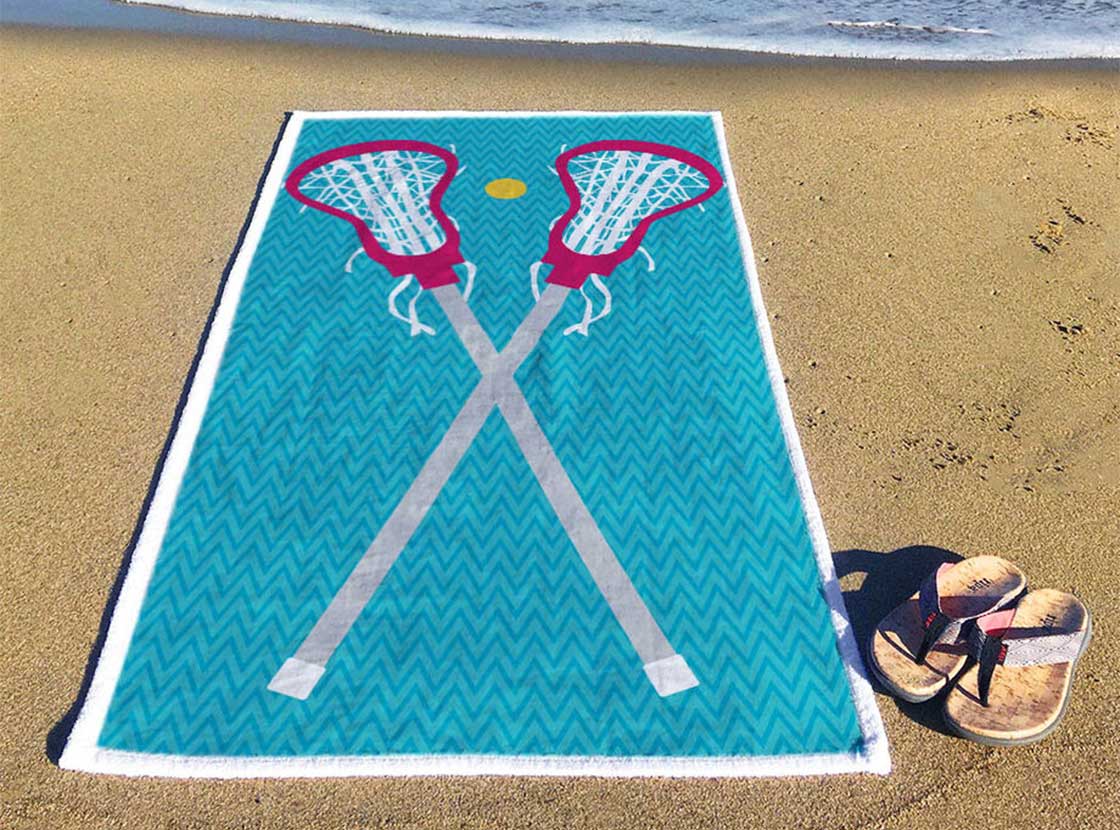 Shop Girls Lacrosse Premium Beach Towels